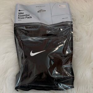 Nike Black Knee Pads with White Swoosh